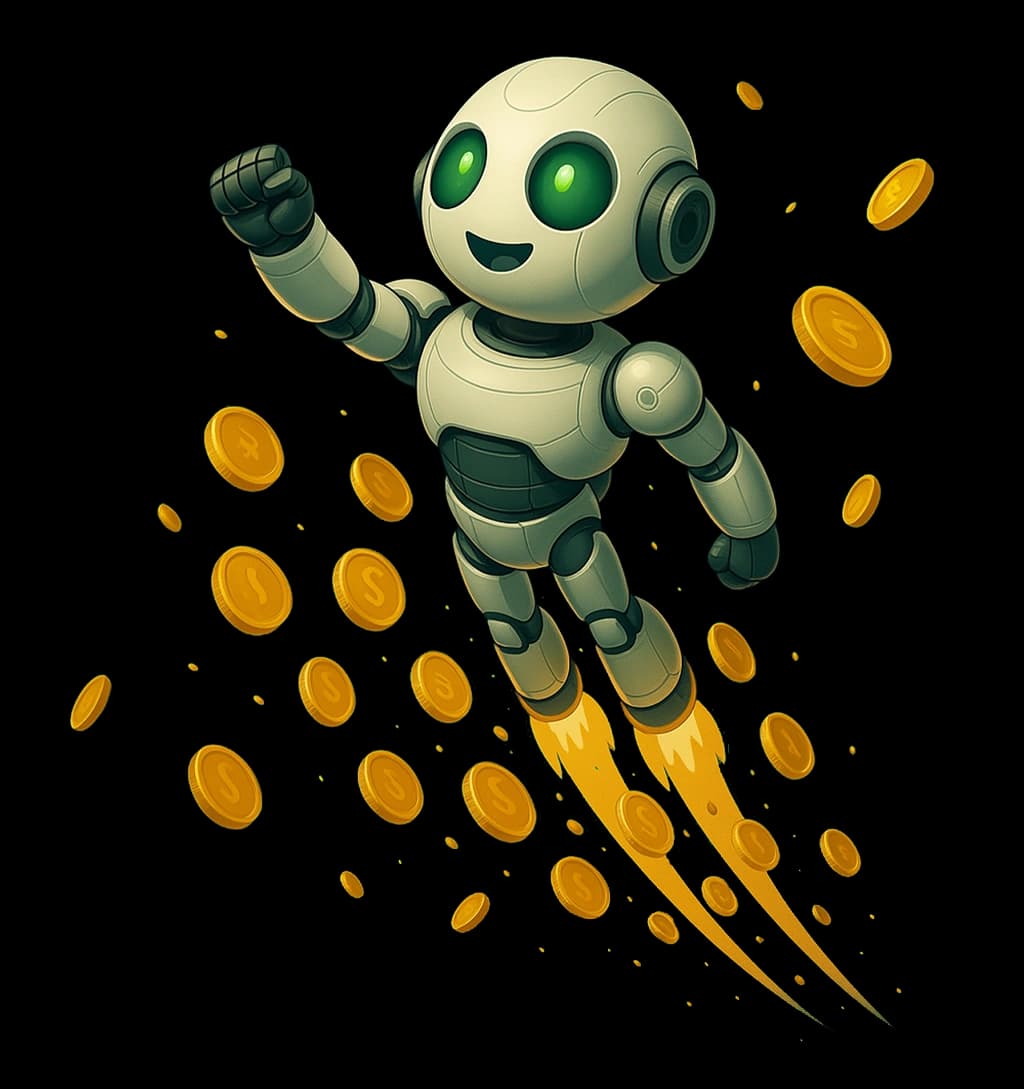 Rocket-powered AI robot with unlimited tokens